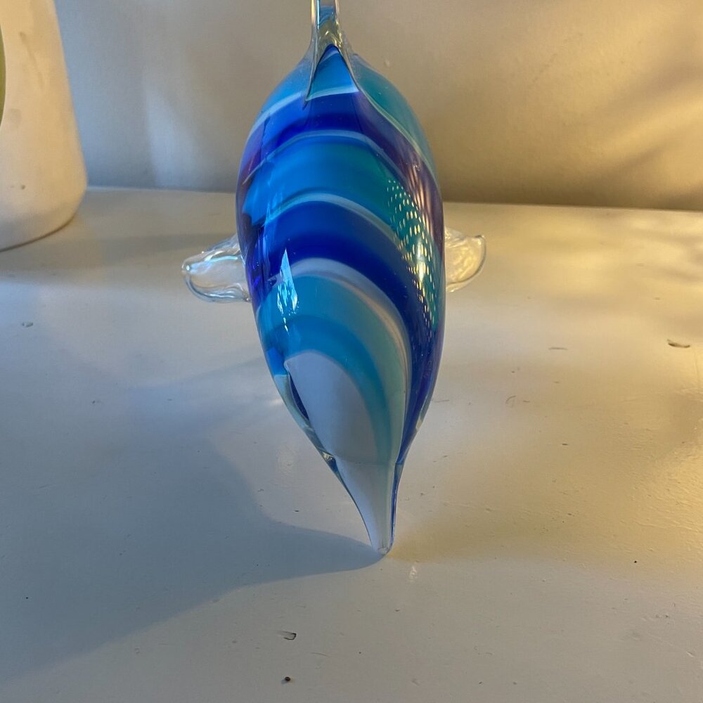 Glass Dolphin Paperweight - Picture 2 of 5
